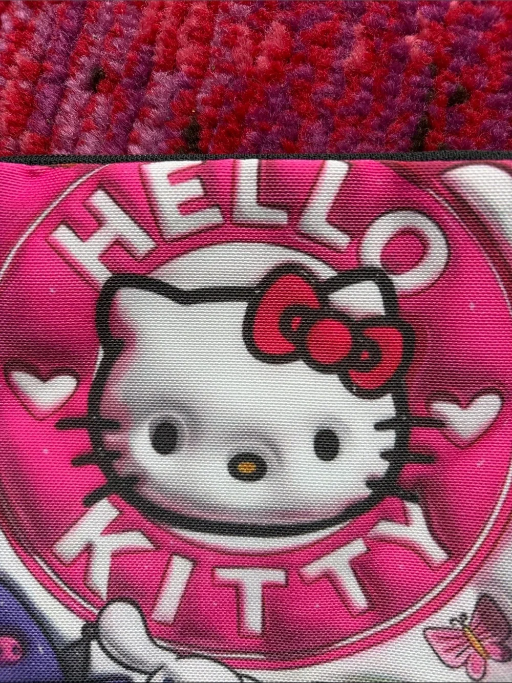 Sanrio Hello Kitty Pink & White Character Cosmetic Pouch